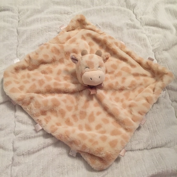 Kellytoy Giraffe Tags Lovey Baby Rattle Plush Security Blanket Lovey - Picture 2 of 4
